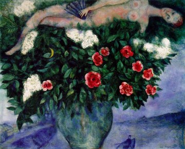  woman - The Woman and the Roses contemporary Marc Chagall